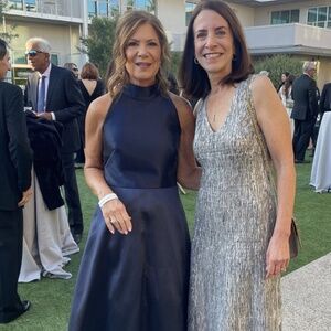 Monique Lhuillier Halter Satin Ball gown